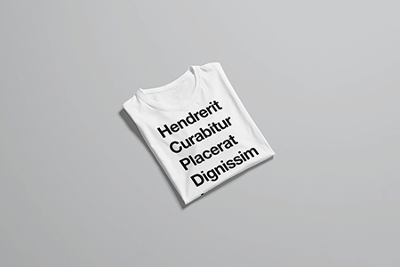 简单白色叠好方块工作服T恤样机素材