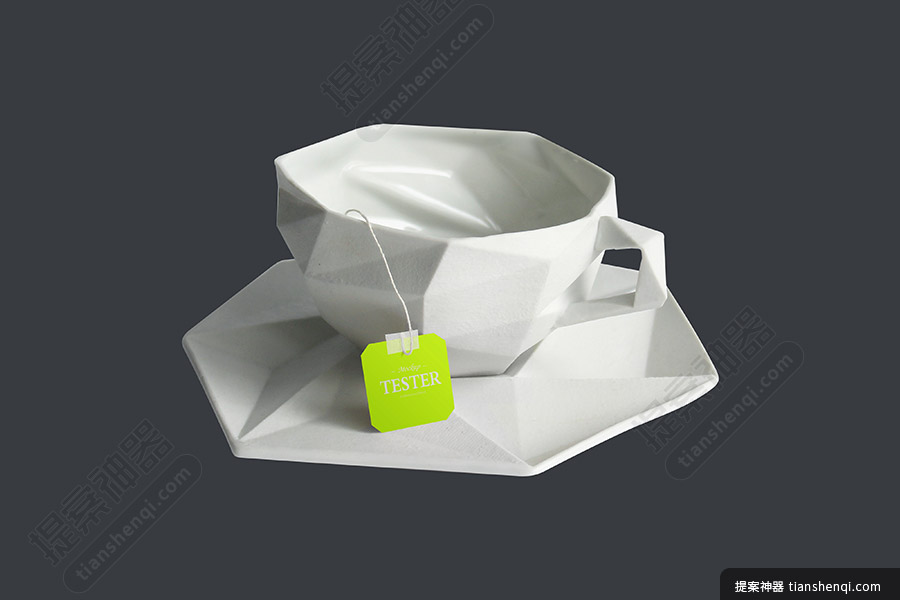 高清纯白简约陶瓷光滑茶具套装样机素材