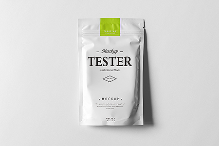 简约高清茶包包装样机素材