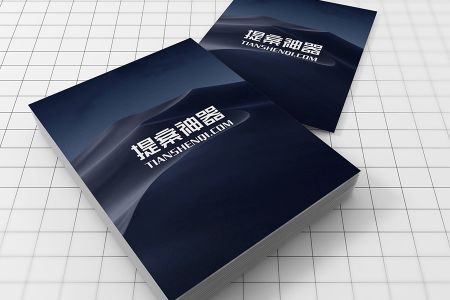高清两本叠起深色封面纸质书籍样机素材