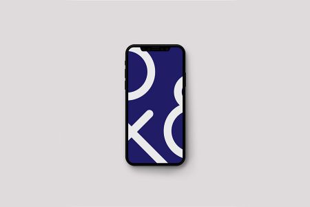 高清灰底iPhoneX正面细节展示样机素材