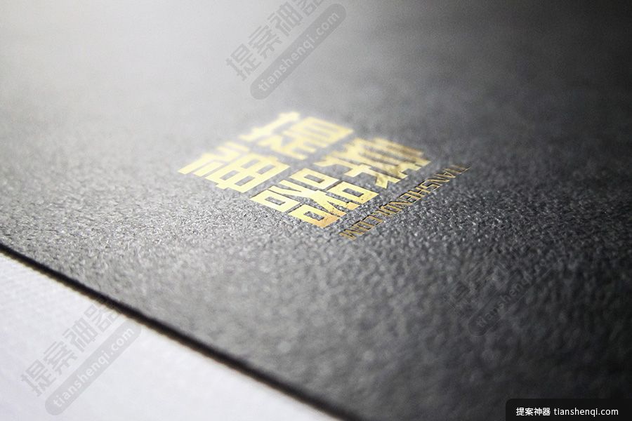 高级艺术纸张烫金logo样机素材