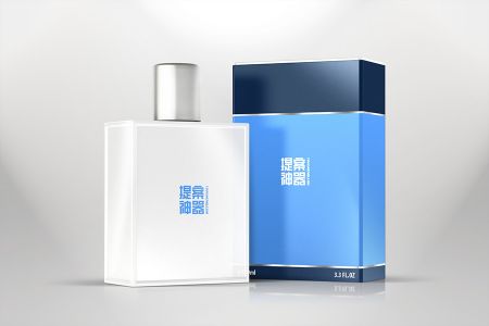 简约高清冷淡风立式方瓶香水包装样机素材