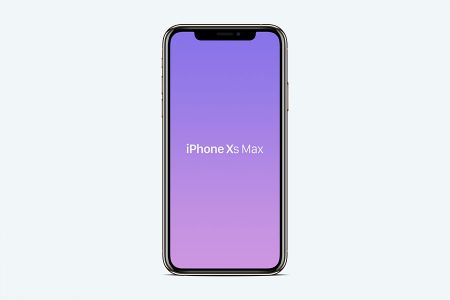 白色背景金色iPhone-Xs-Max屏幕可更换细节展示样机素材
