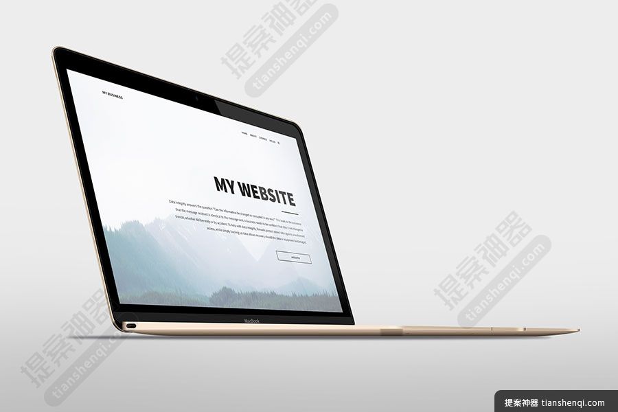 灰色背景细节左侧Macbook屏幕可切换样机贴图样机素材